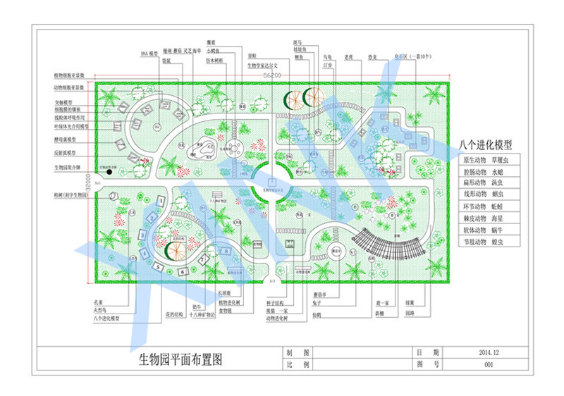 生物园平面布置图